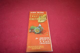 John Deere Tractor Cultivators For 1939 Dealer Brochure Fcca