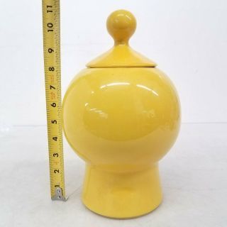 Vintage McCoy Have A Happy Day Yellow Cookie Jar 2