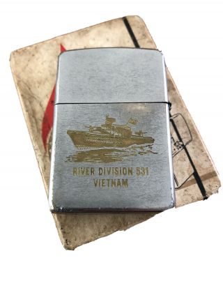 Zippo Vietnam War 1969.  River Division 531 Vietnam.  Us Navy.