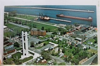 Michigan Mi Sault Marie Tower Of History Postcard Old Vintage Card View Standard
