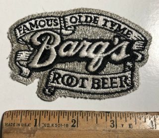 Vintage Barq’s Root Beer Soda Pop Embroidered Patch Iron On Famous Olde Tyme