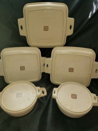 Vintage Littonware Microwave Cookware 4 Piece Matching Microwave Set