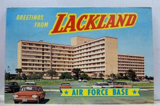 Texas Tx San Antonio Lackland Air Force Base Hospital Postcard Old Vintage Card