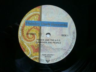 Prince Diamonds And Pearls Double Vinyl European 1991 1st Press Paisley Park 2LP 2