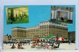 York Ny Long Island Beach Promenade Hotel Postcard Old Vintage Card View Pc