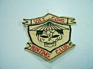 Viet Cong Hunting Club - Us Special Forces - Vietnam War Patch - Black Ops