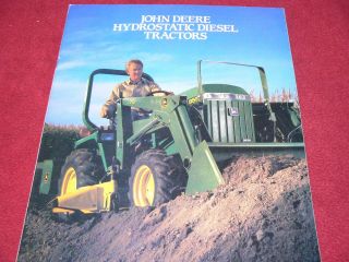 John Deere Hydrostactic Diesel Tractors From 1987 Dealer 