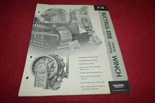 Bucyrus Erie P - 15 Power Control Winch Brochure Dcpa13