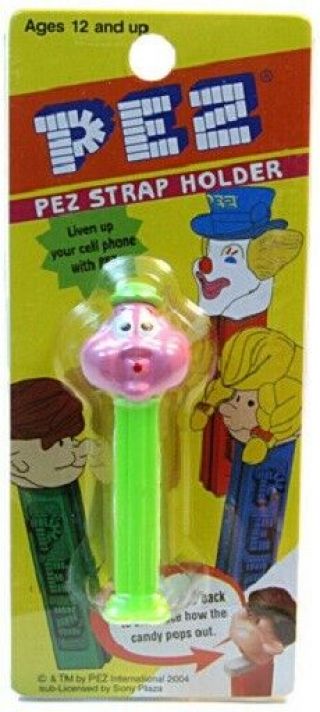 Pez Bubbleman Strap Holder - Series A - 2004 - Rare From Japan - Moc