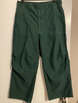 Vintage 1962 U.  S.  Army Aggressor Field Trousers Shade Green 255 Men’s Size W36
