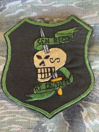 Vietnam War Theater Special Forces Macv Sog Green Beret Spike Rt Crusader Patch