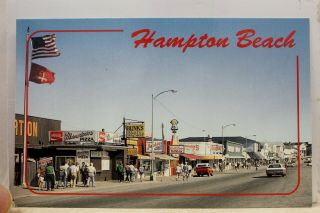 Hampshire Nh Hampton Beach Ocean Boulevard Postcard Old Vintage Card View Pc