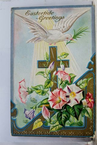 Easter Greetings Eastertide Postcard Old Vintage Card View Standard Souvenir Pc