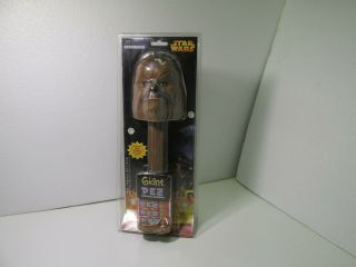 Giant 12 " Pez Candy Roll Dispenser Star Wars Chewbacca 2005 T3495