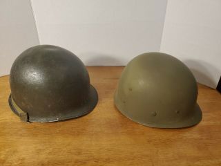 Vintage Vietnam Era Us Army Helmet With Liner