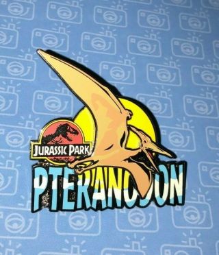 Universal Studios Theme Park Jurassic Park Pteranodon Rex T - Rex Pin Vintage