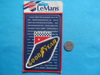 1 Vintage 70s Rare Lemans Goodyear Good - Year Racing Tire Patch Crest Emblem Mip