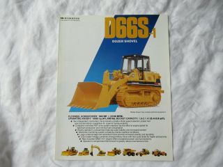 Komatsu Brochure D66s - 1 Dozer Shovel Tractor