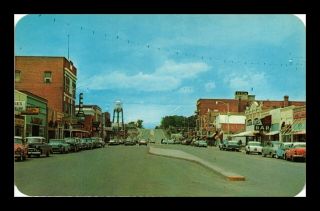 Dr Jim Stamps Us Old Cars Street View Riverton Wyoming Chrome Postcard