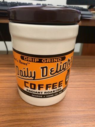 George Howe Coffee Cannister " Here 