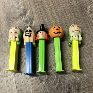 Vintage Spooky Pez Ghost Witch Pumpkin Ghosts Halloween 1990s Candy Dispenser
