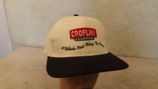Vtg Croplan Genetics,  Cenex Land - O - Lakes Co - Op Snapback Hat/cap Unworn Farm