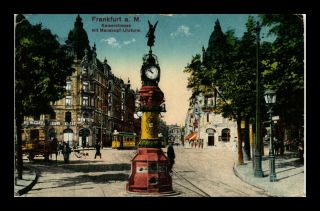 Dr Jim Stamps Old Postcard Kaiserstrasse Street View Frankfurt Germany