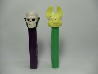 Vintage Yellow Easter Bunny Pez And Dr.  Skull Pez No Feet
