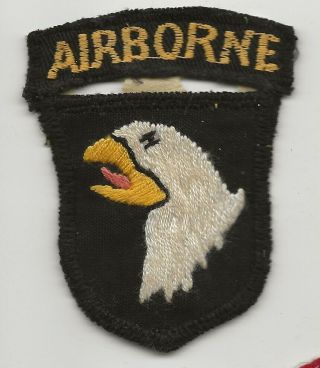 Killer Hand Done Vietnamese Made 101st Airborne Ssi With Separate Airborne Tab