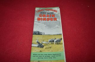 John Deere Grain Binder From 1937 Dealer 
