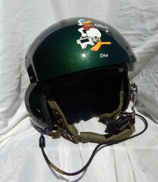 Abc News Combat Veteran Cameraman Skip Jennings Sph - 4 Dual Visor Flight Helmet