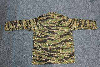 Nos Vietnam War Us Army Tiger Stripe Camo Shirt Medium Size Shirt