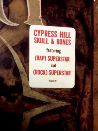 CYPRESS HILL 2 lp SKULL AND BONES Factory Hype Sticker PA 2000 hip hop 2