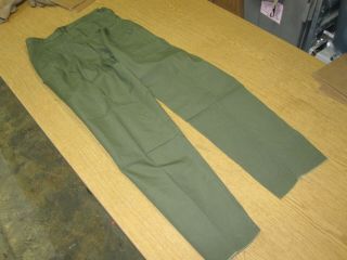 Vintage Vietnam Era Us Army Womans Cotton Og 107 Fatigue Trouser Pants