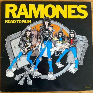 RAMONES Road To Ruin SIRE 1978 YELLOW VINYL UK 1ST PRESSING LP SRK6063 2