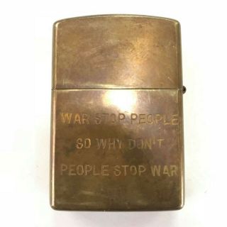 Vietnam War Zippo Lighter An Khe 68 69 Vintage 2