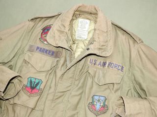 Us Air Force Usaf Post - Vietnam 23rd Tass Fac Squadron Badged M - 65 Field Jacket