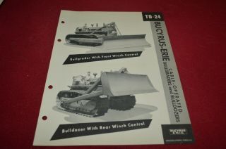 International Harvester Td - 24 Bucyrus Erie Cable Bulldozer Brochure Dcpa13