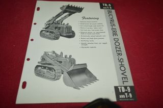 International Harvester Td - 9 T - 9 Bucyrus Erie Dozer Shovel Brochure Dcpa13