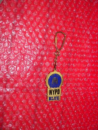 City Of York Police Detective Nypd Blue Metal Keychain Tm & C.  1997