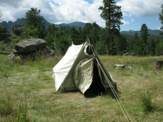 U.  S.  Army 2 - Man Mountain Tent Complete & 1964 Near