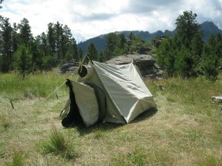 U.  S.  Army 2 - Man Mountain Tent Complete & 1964 Near 2
