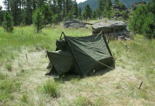 U.  S.  Army 2 - Man Mountain Tent Complete & 1964 Near 3