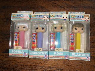Funko Pop Pez: Golden Girls,  Blanche,  Dorothy,  Rose,  And Sophia Limited
