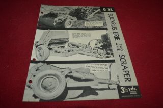 Bucyrus Erie G - 38 Scraper Brochure Dcpa13