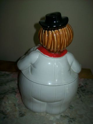 Vintage - Ceramic Circus Clown Cookie Jar flower on lapel marked Japan 2