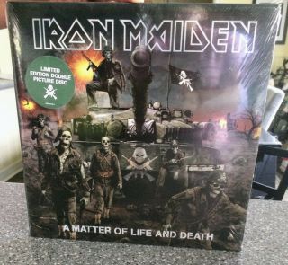 Iron Maiden A Matter Of Life And Death Ltd Ed Double Picture Disc Vinyl Record