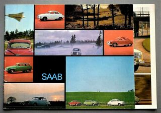 1967 Saab 850 Series & 850 Monte Carlo Brochure 12 Pages 67saab