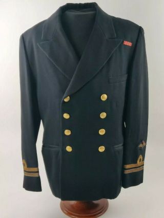 Royal Canadian Naval Air Service Dress Tunic Lieutenant Rank W/ Wings Named 1963