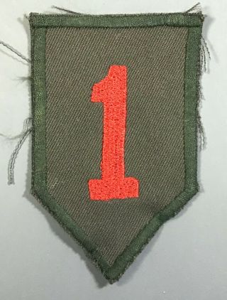 Vietnam War Us Army 1st Infantry Division Patch Made In Vietnam